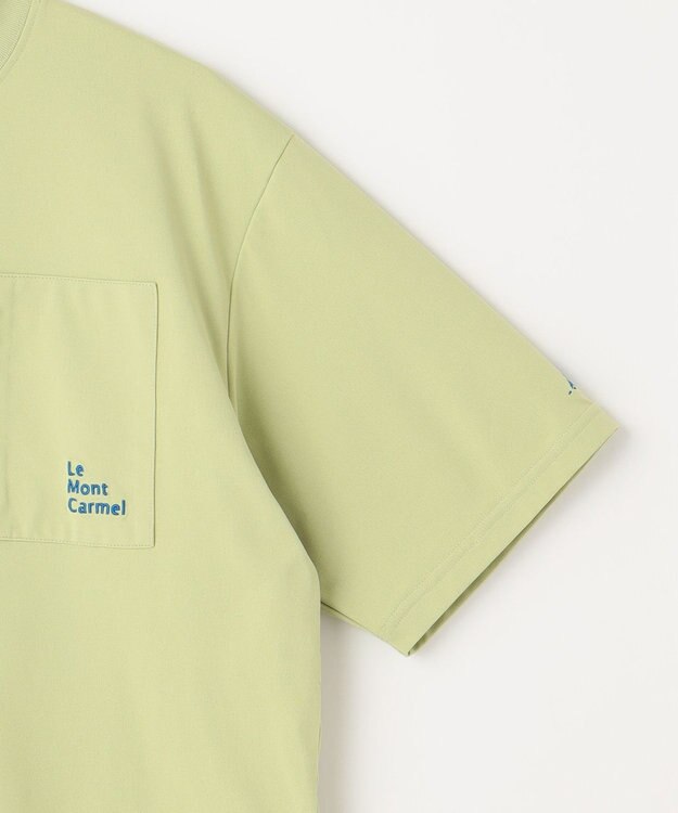 SHARE PARK LADIES 【UVカット・吸水速乾・ストレッチ・軽量 】バックプリントポケットTシャツ（S・Mサイズ） 黄緑系