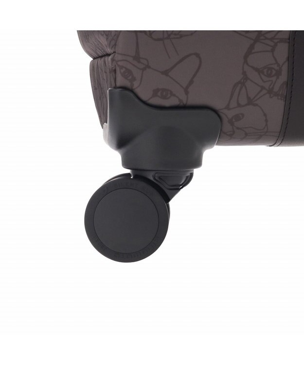 ACE BAGS & LUGGAGE HAyU × ace. ユッカTR カジュアルキャリーケース 33L 17841 エース チャコール(ネコヘッド柄)