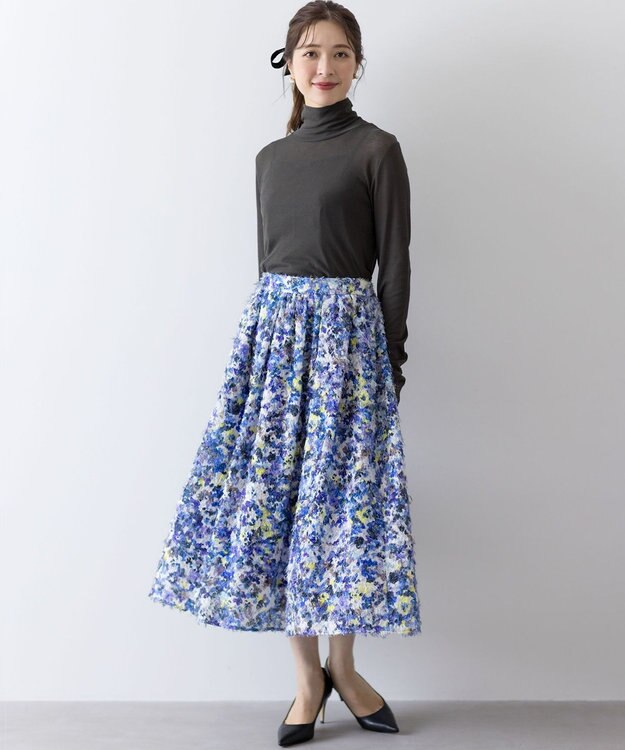 組曲 L ハイツイストシアー インナータートル グレー系