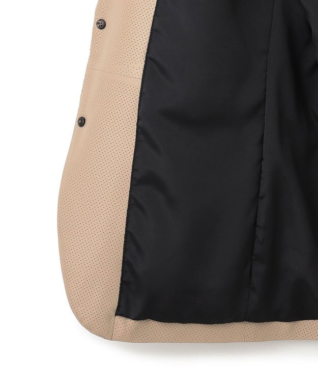 JOSEPH HOMME ライトパンチングレザー　ジャケット ベージュ系