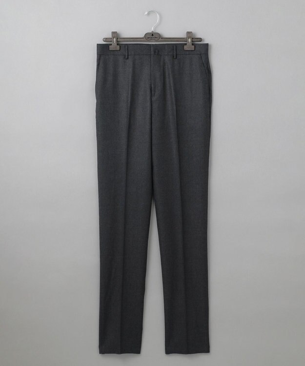 GOTAIRIKU 【保温性/ストレッチ/シワになりにくい】サキソニーストレッチパンツ（ノータック） グレー系