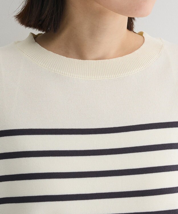 Green Parks 袖フレアフレンチスリーブニットプルオーバー Border