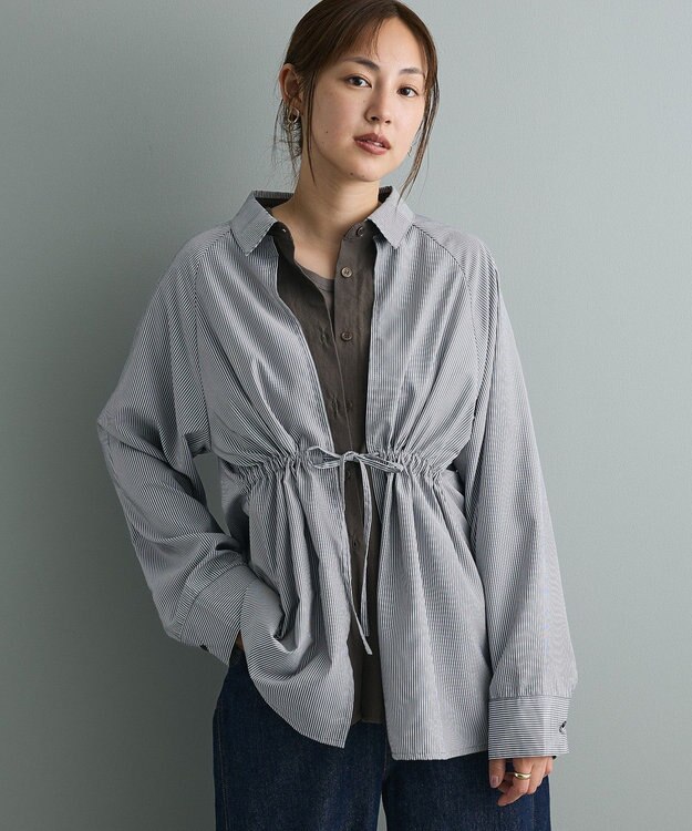 CRAFT STANDARD BOUTIQUE レイヤードライクシャツ Charcoal Gray