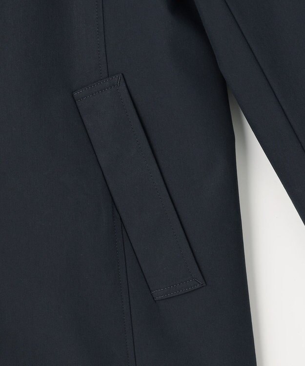 J.PRESS LADIES ドライストレッチ ショート ステンカラー コート ネイビー系