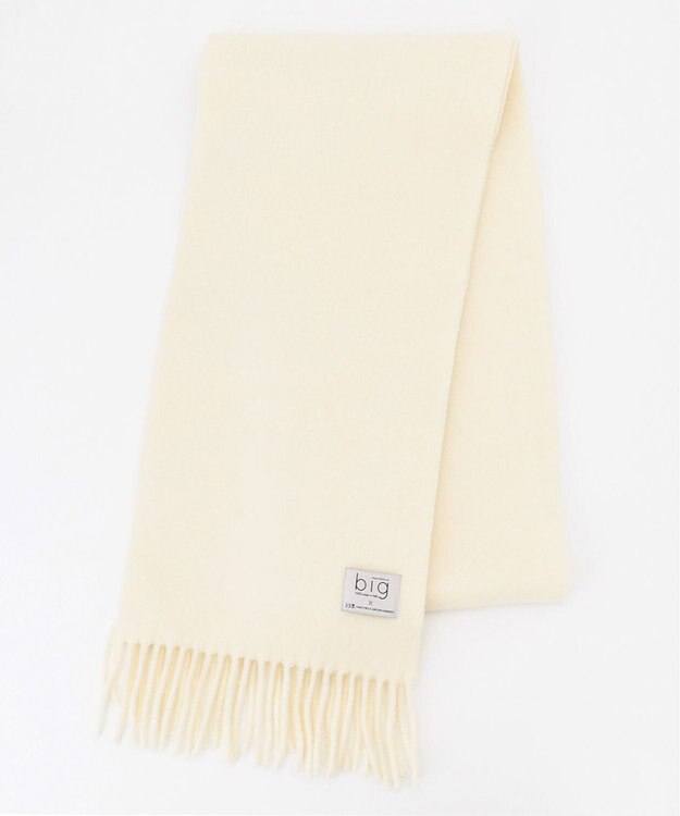 23区 【CLASSY.1月号掲載】manifattura big ウール マフラー アイボリー