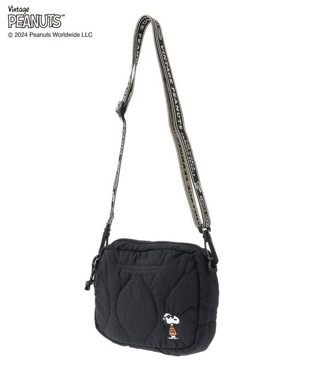 Green Parks ■ＰＥＡＮＵＴＳ　キルティングショルダーＳ Black