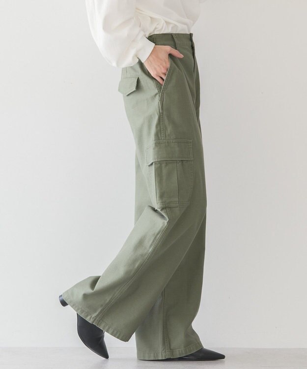 AMERICAN HOLIC 綿スラブカーゴパンツ Khaki