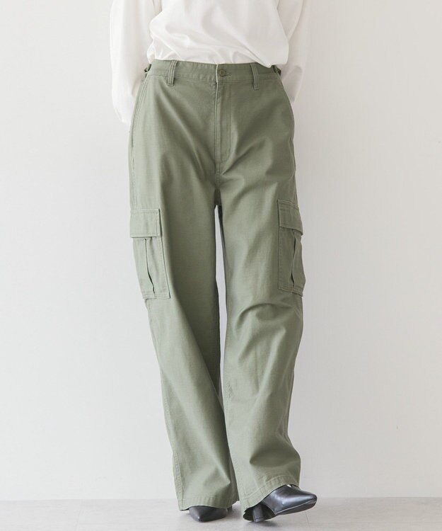 AMERICAN HOLIC 綿スラブカーゴパンツ Khaki