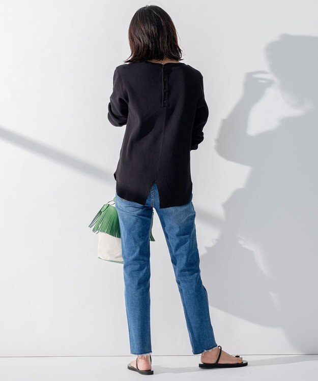 23区 S 【SLOW/洗える】SLOW DENIM タイトストレート デニム ダルブルー系