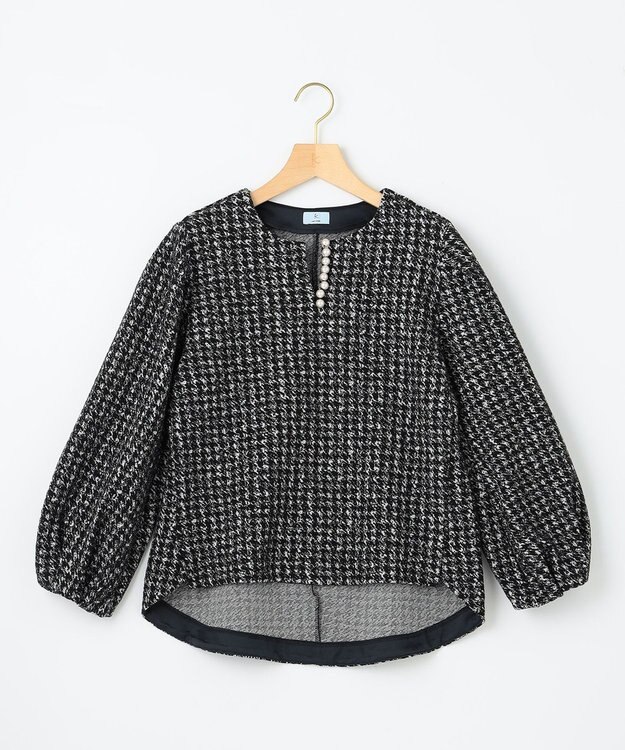 組曲 L 【WEB限定】ニュアンスジャガード セットアップ ネイビー系3