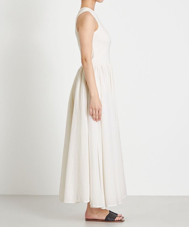 NAVE 【Nave　洗える】トランスペアレントボイル ドレス ホワイト系