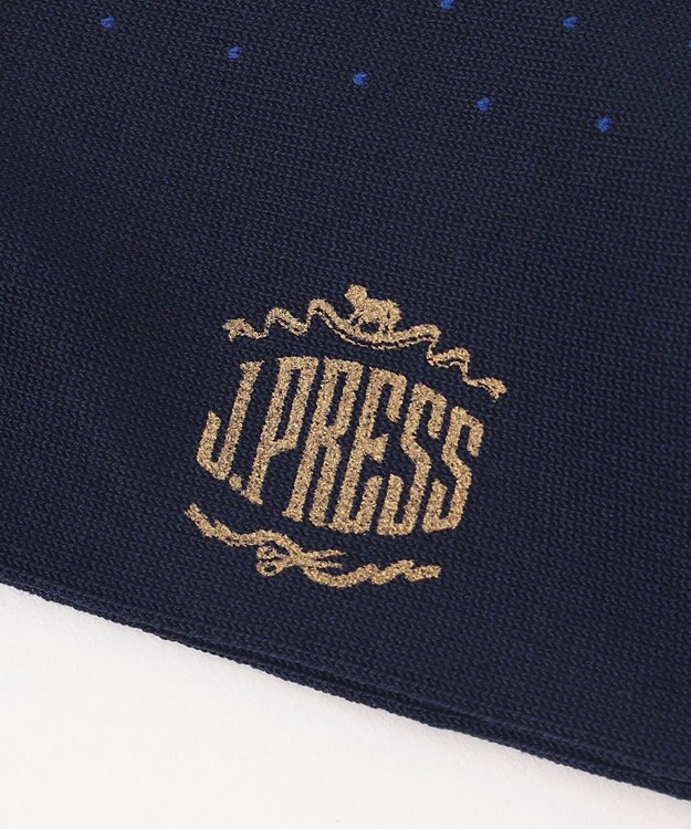 J.PRESS MEN 【定番】ハイゲージピンドットソックス ネイビー系
