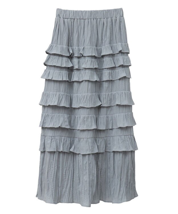 Green Parks ・ＳＵＧＡＲ　ＳＰＯＯＮ　メニーフリルスカート Off White