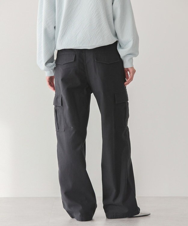 AMERICAN HOLIC 綿スラブカーゴパンツ Black