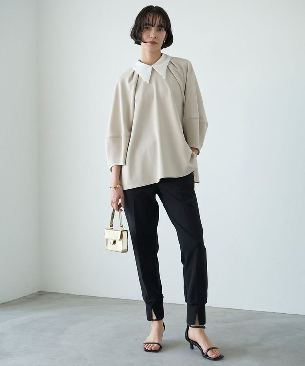 UNFILO BEAUTY MOVE 2WAYブラウス アイボリー