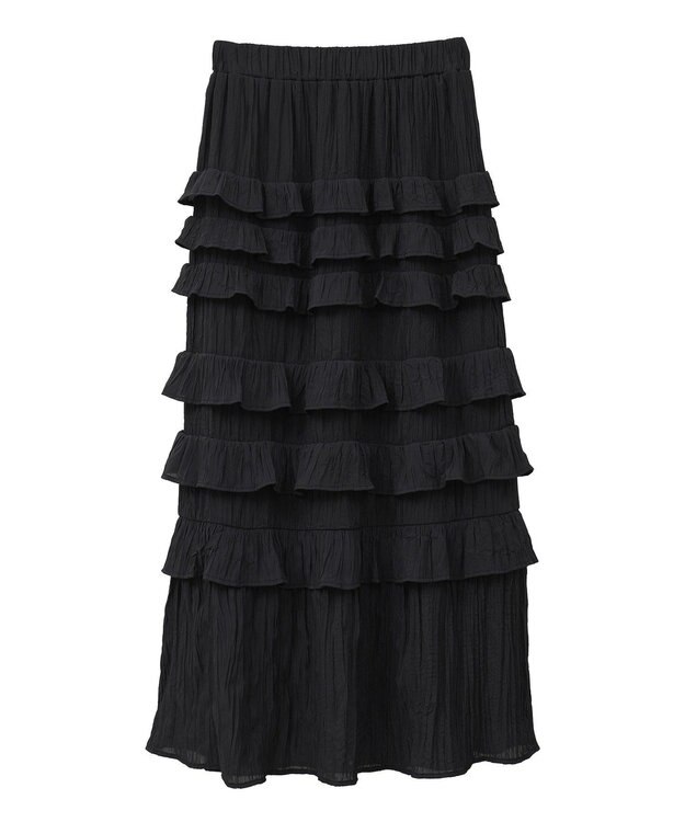 Green Parks ・ＳＵＧＡＲ　ＳＰＯＯＮ　メニーフリルスカート Off White