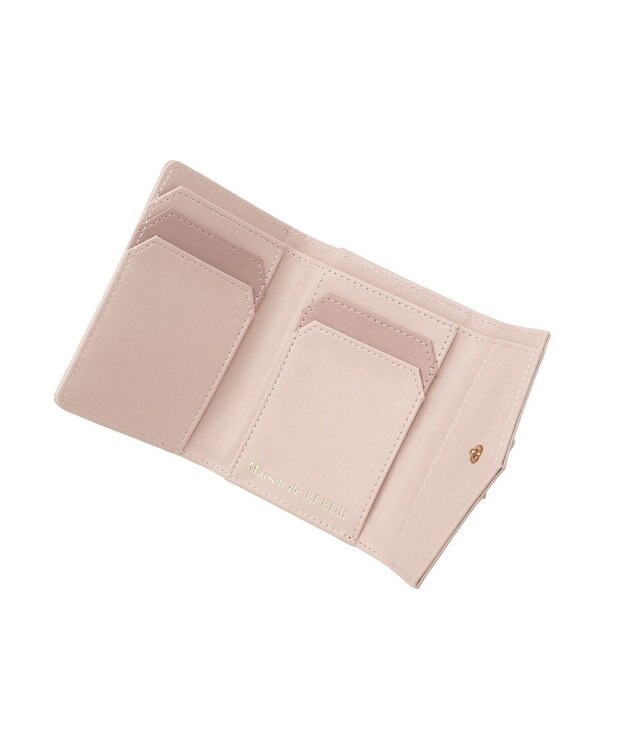 Maison de FLEUR ロンバスキルトリボンウォレット Light Pink