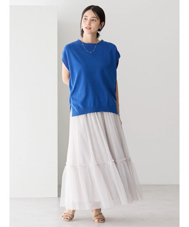 AMERICAN HOLIC ノースリーブニットプルオーバー Blue