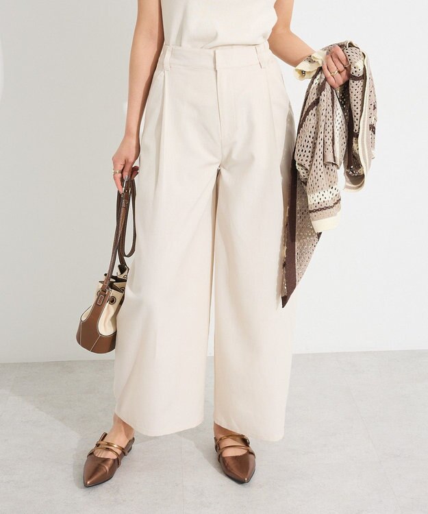 CRAFT STANDARD BOUTIQUE ワイドオーバルパンツ Ivory