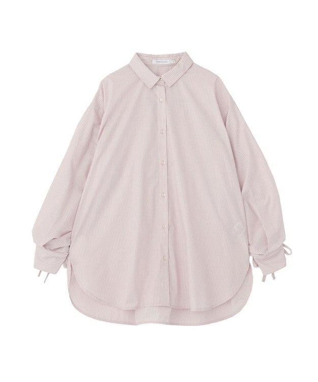 AMERICAN HOLIC 【イージーケア】バックギャザーリボンシャツ Pink