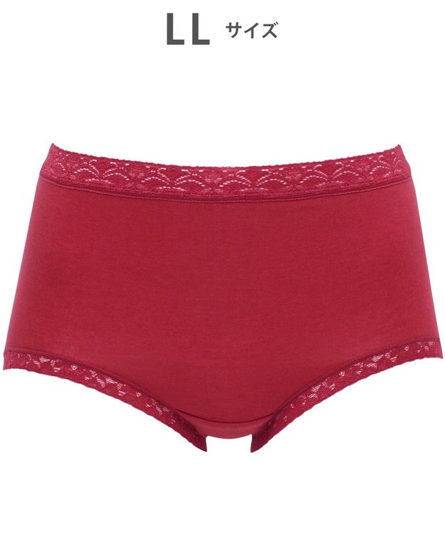 WACOAL 【ディアヒップ】 ショーツ はきこみ丈ふかめ 綿混(身生地) ヒップを包みこむフィット感 やさしいはきごこち PPA112 /ワコール レッド