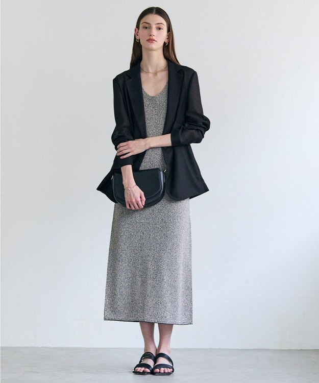 BEIGE， LIATRIS / シアー テーラードジャケット Black