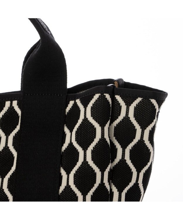 UNBILLION カシュカシュ cachecache / 柄アソートジャガード2wayトートバッグ ブラック