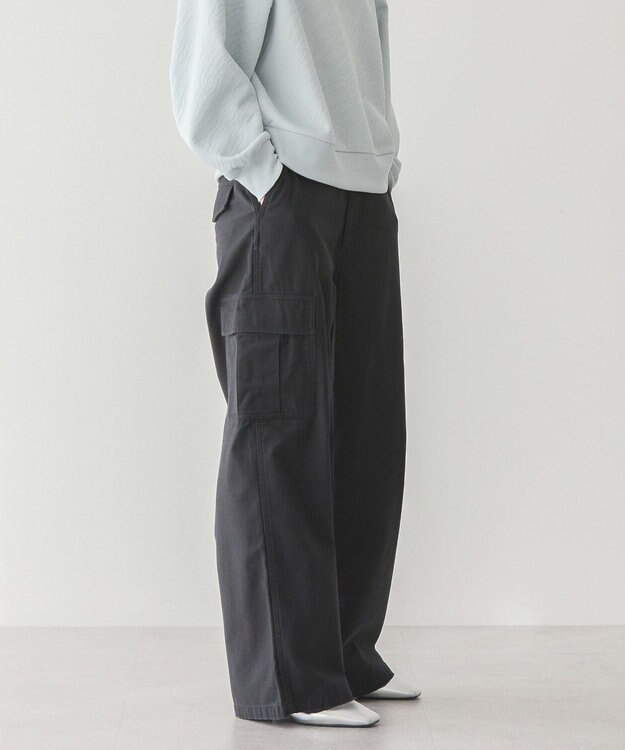 AMERICAN HOLIC 綿スラブカーゴパンツ Black