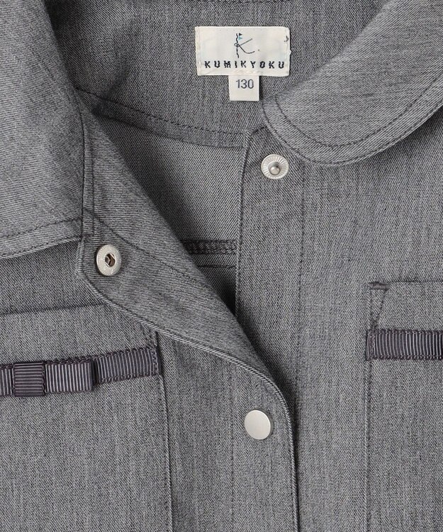 組曲 KIDS 【150-160㎝】リボンポケット ジャケット グレー