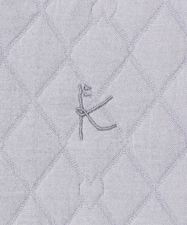 組曲 KIDS 【90-100㎝】ハートキルトジャガード アウター サックスブルー系