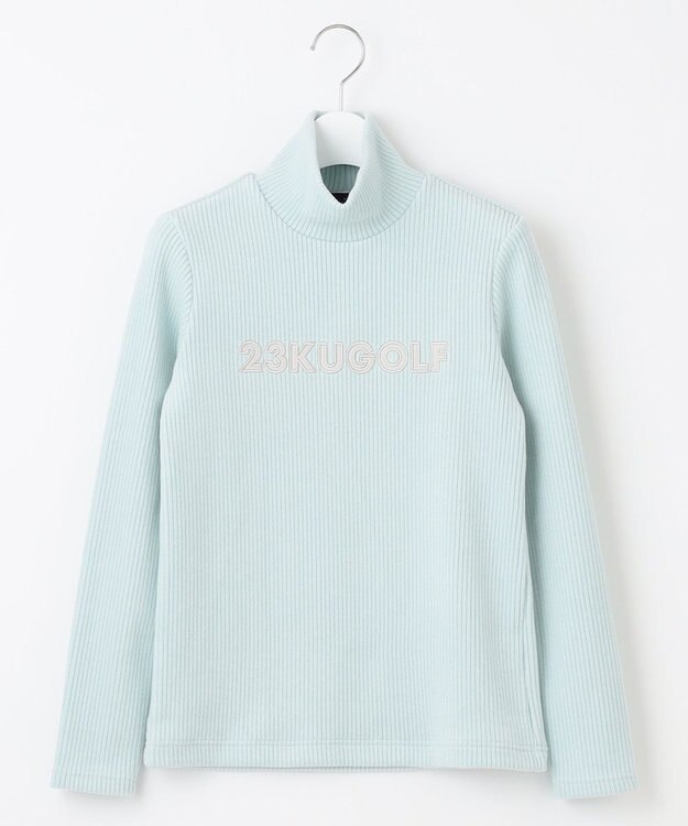 23区GOLF カラー豊富！【WOMEN】【吸湿発熱】グランサーモ モックネック カットソー スカイブルー系