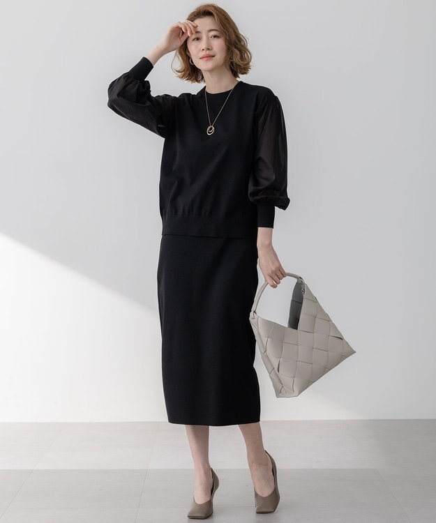 23区 イントレチャート ワンハンドル バッグ ベージュ系