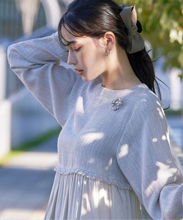 Tiaclasse ランダムパールサークルブローチ シルバー