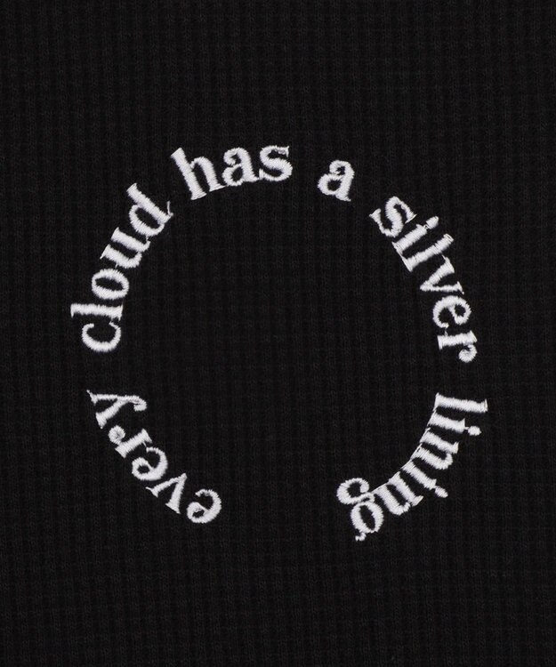 WEGO 【ユニセックス着用ITEM/MLサイズ展開】ワッフルラインポロ ブラック