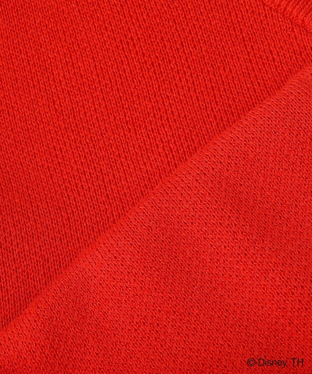 ANY 【ディズニー】ミッキーマウス／スウェットライクニット レッド