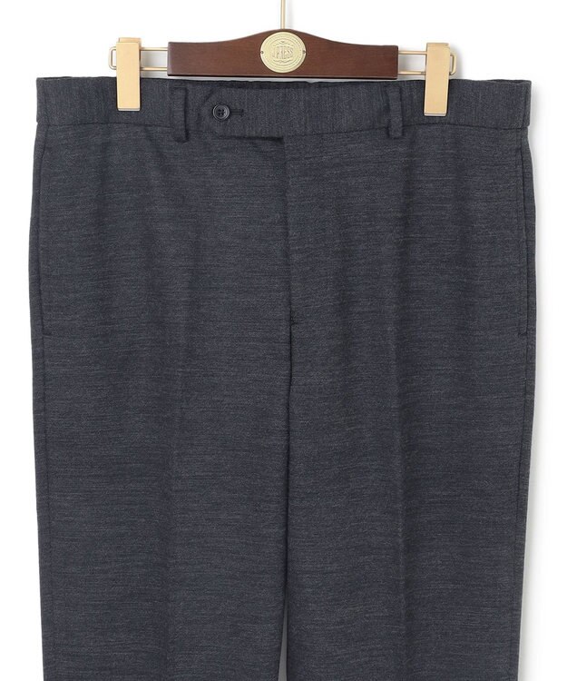 J.PRESS MEN 【ウォッシャブル可】アクティブウールジャージ スラックス グレー系