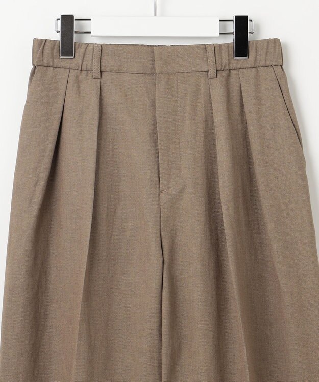 自由区 S 【洗える】ドビーオックスストレッチカーブ パンツ モカ