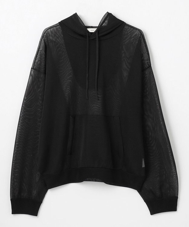 NAVE 【Nave・洗える】シアーニット パーカー ブラック系