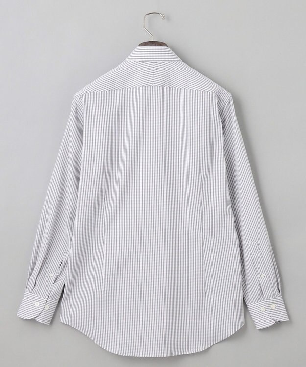 GOTAIRIKU 春夏向け【形態安定】SUMMERPREMIUMPLEATS_ボタンダウン 長袖ドレスシャツ（グレーチェック） ライトグレー系4