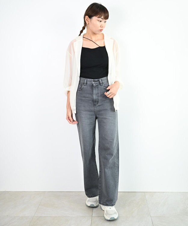 woadblue 新色追加＜坪田あさみさんコラボ＞SALUU　サルー /デニムパンツ グレー GREY