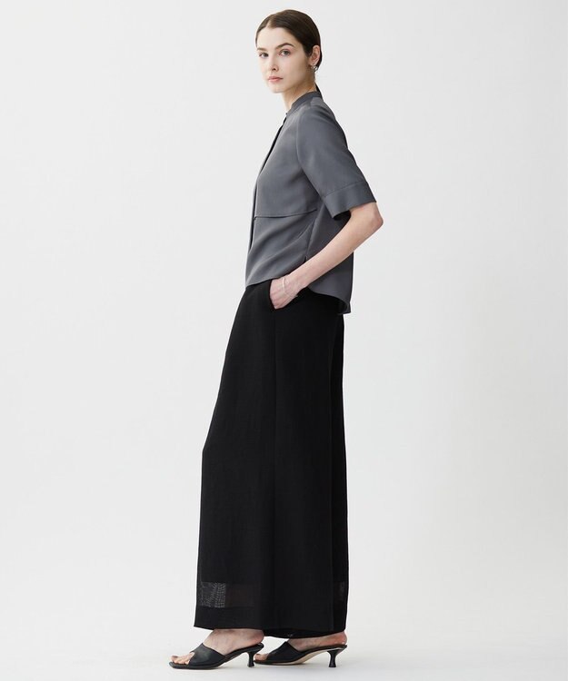 ICB L 【一部カラーのみ接触冷感・洗える】UnleashLite タックパンツ ブラックメッシュ系