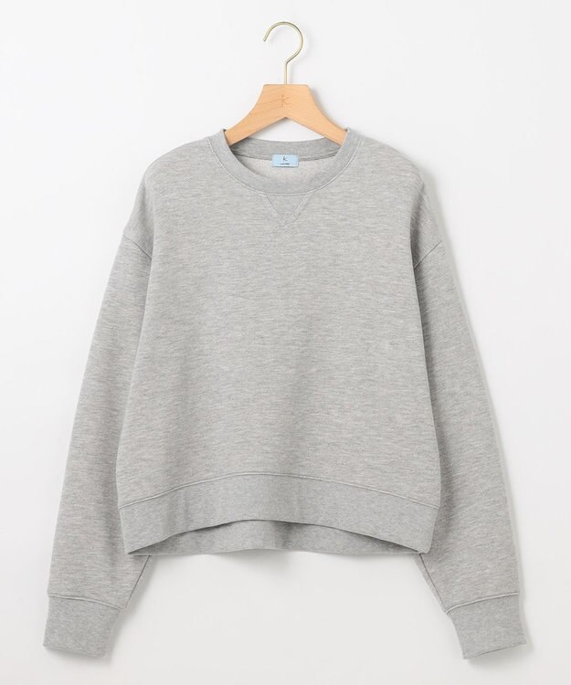 組曲 S バックプリント裏毛 プルオーバー ライトグレー系