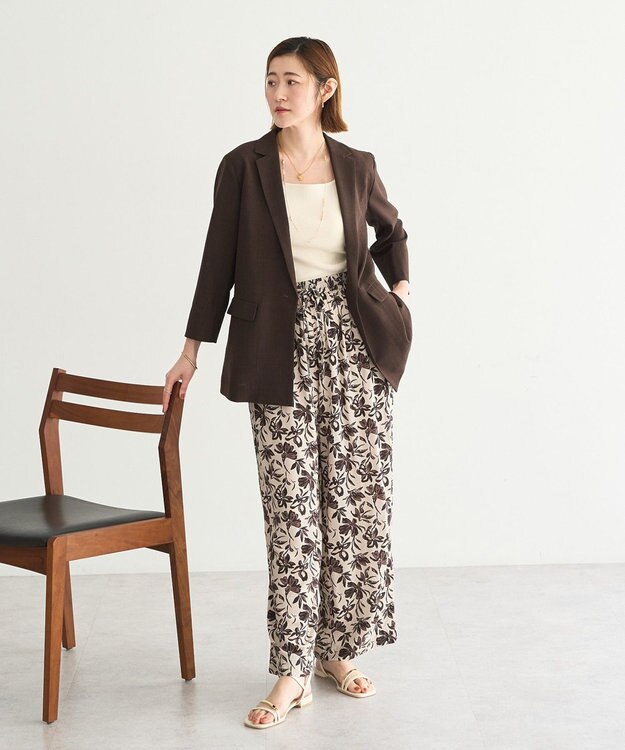 YECCA VECCA 2wayスクエアノースリーブニット Ivory