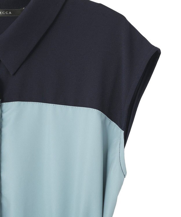 YECCA VECCA ドッキングワンピース Blue