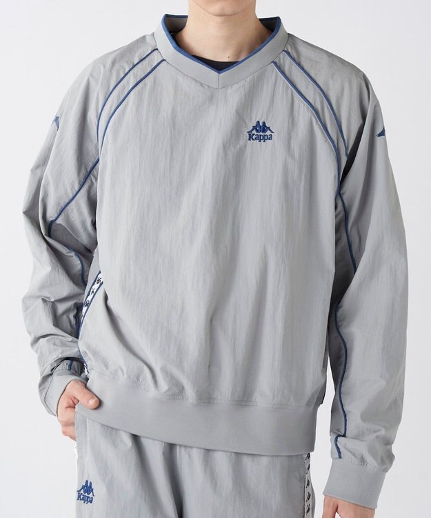 OP／FILA 【Kappa】ウーブンビステジャケット グレー