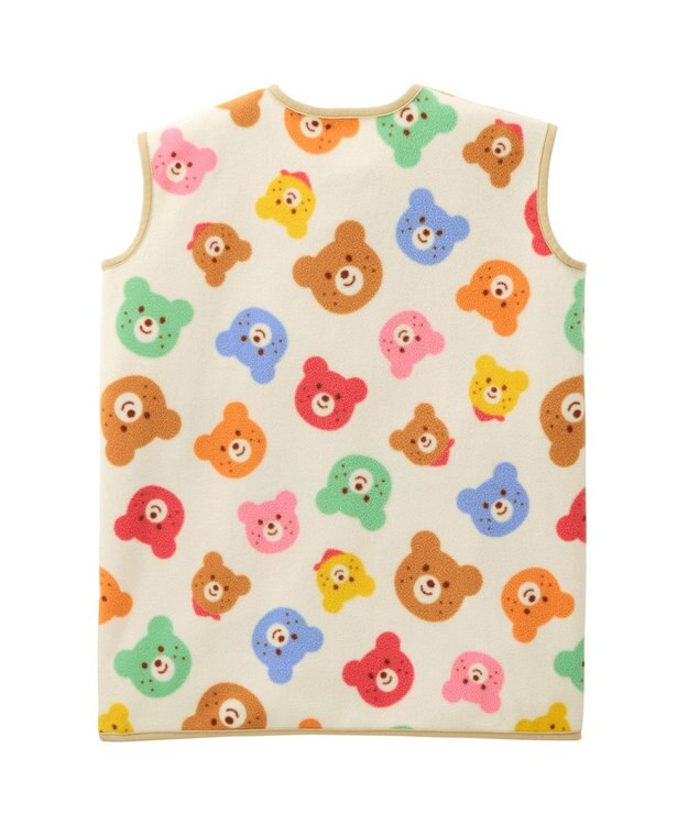 MIKI HOUSE HOT BISCUITS カラフルビーンズ フリース素材 スリーパー マルチカラー