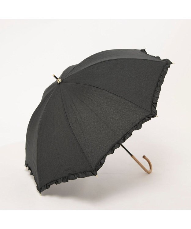 UNBILLION カシュネ cachenez / シャンブレーフリルショートパラソル ブラック