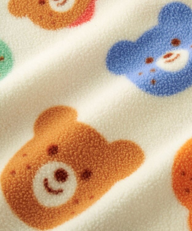 MIKI HOUSE HOT BISCUITS カラフルビーンズ フリース素材 スリーパー マルチカラー