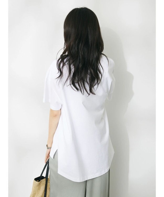CRAFT STANDARD BOUTIQUE リメイクロゴ半袖Tee Off White