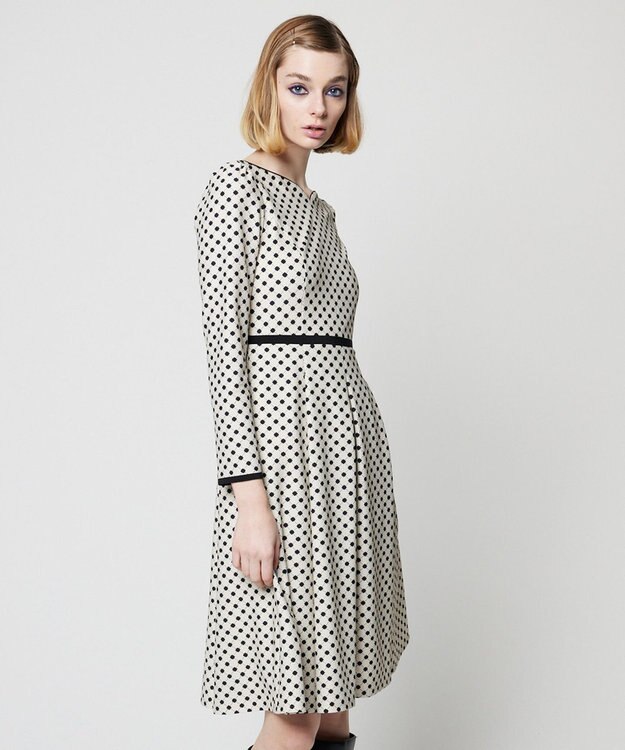 TOCCA 【洗える！】CLOVER STAMP ドレス ベージュ系5